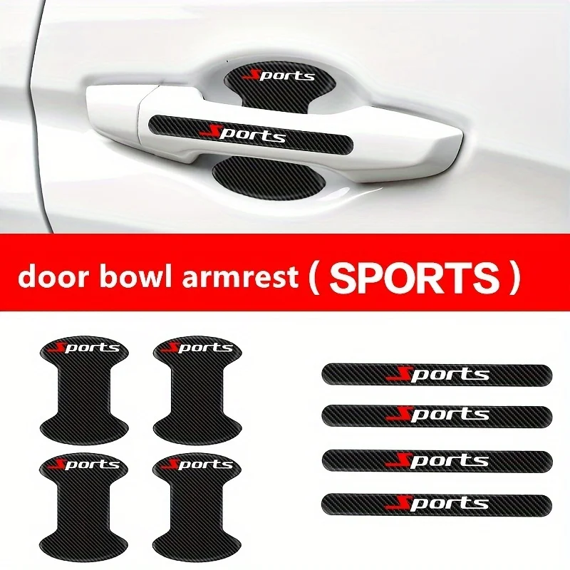 Car Door Handle Protector - 8 قطع/مجموعة من واقيات مقابض أبواب