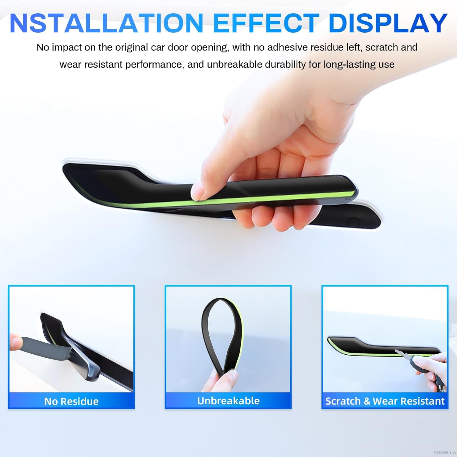 ملصق سيارة تسلا موديل 3 واي ها - مراجعة Car Door Handle Protector وسعره