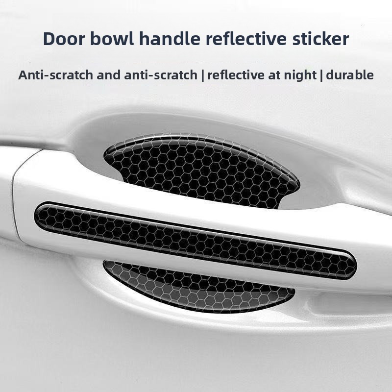 4/8 قطع من ملصقات حماية مقابض  - مراجعة Car Door Handle Protector وسعره